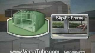 Metal building kits by VersaTube Building Systems assemble quickly. Watch this commercial to see how VersaTube can save you 