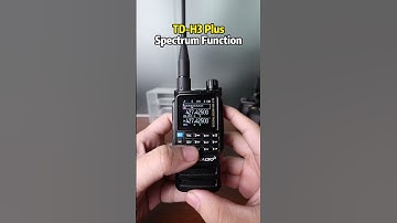 TD-H3 Plus updated to the latest firmware, adding new spectrum functions#tidradio #spectrum #comms
