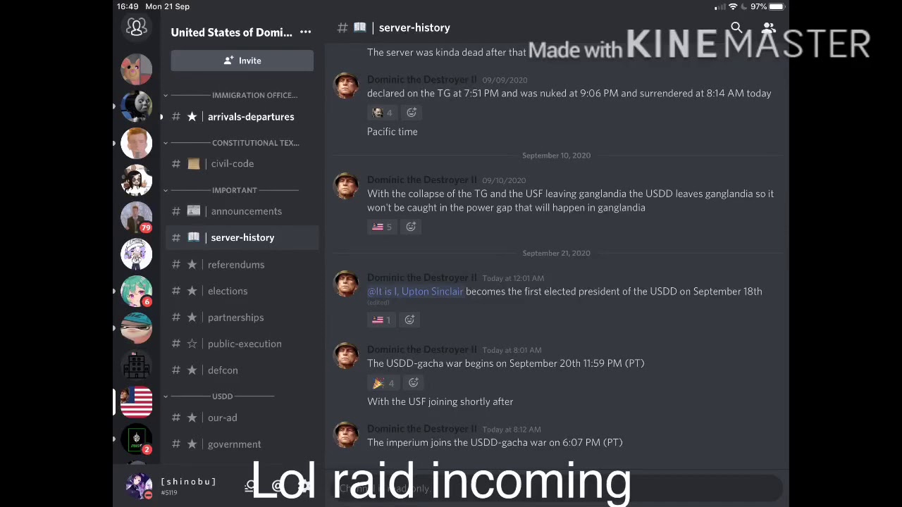 Raid incoming (they are bombing @Wenwolfy Gacha - YouTube
