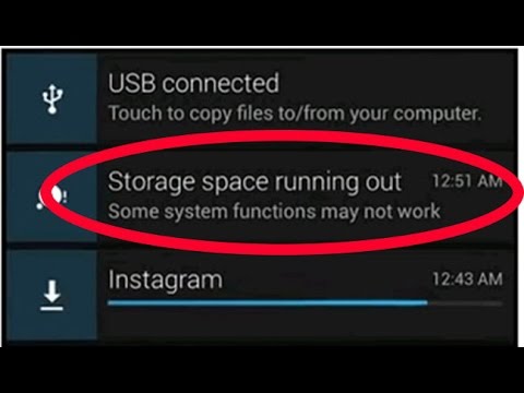 how to fix insufficient storage-storage space running out some system functions may not work