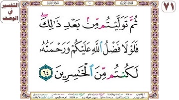 ثم توليتم من بعد ذلك فلولا فضل الله عليكم ورحمته لكنتم من الخاسرين - سورة البقرة آية 64 بصوت الحصري
