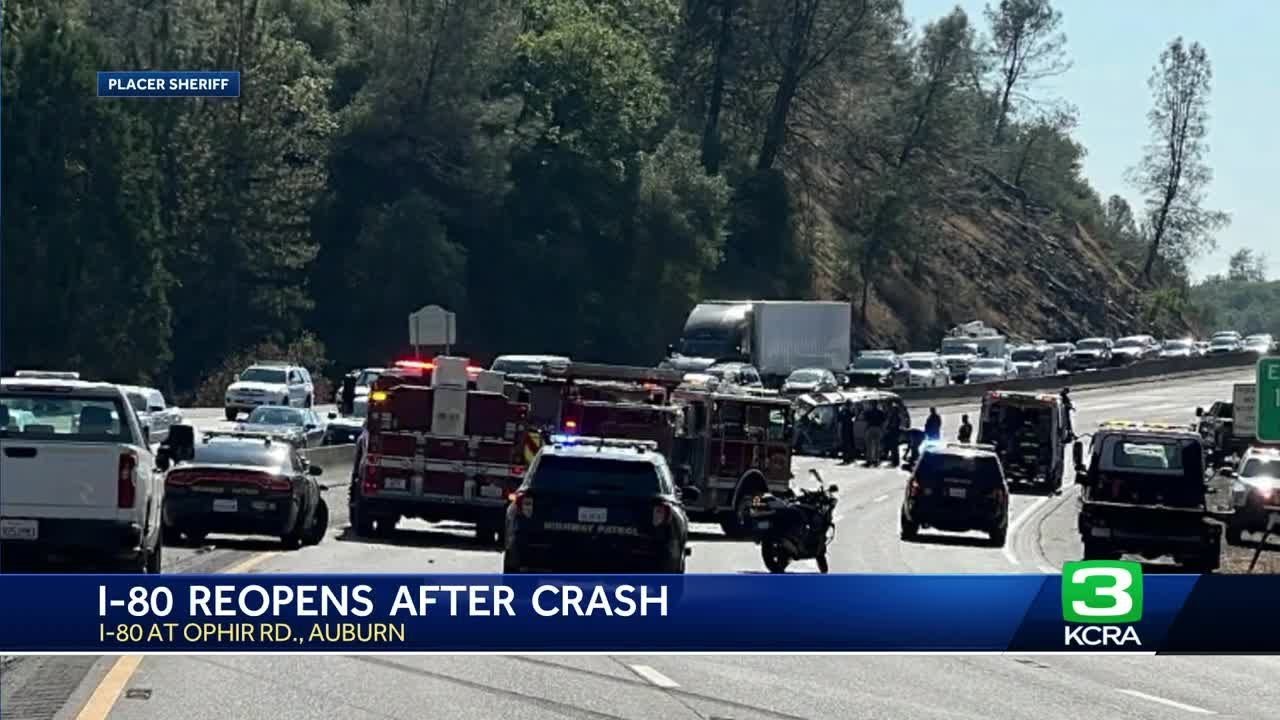 Interstate 80 in Northern California reopens after major crash - YouTube