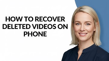 HOW TO RECOVER DELETED VIDEOS ON PHONE - Julia