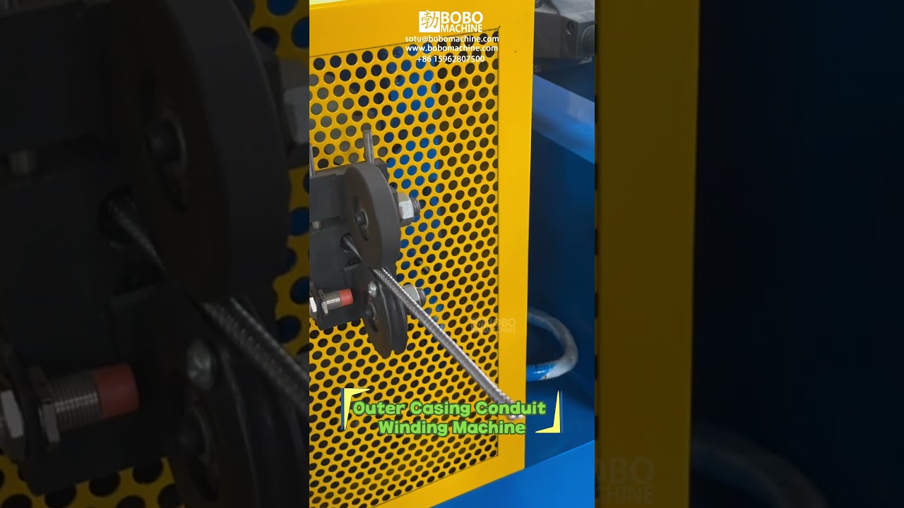 PLC Control Cable Outer Casing Hose Conduit Rolling Machine