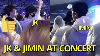 OMG Jungkook & Jimin Spotted at Taeyeon Concert in Seoul with Mingyu & taehyung bts live jk weverse