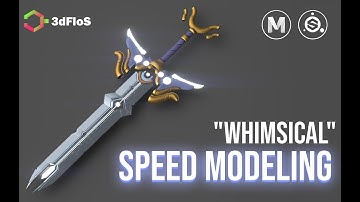 Sword Speed Modeling "Whimsical" - Autodesk Maya 2020, Substance 3D Painter