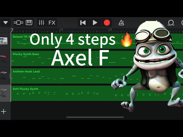 Crazy Frog - Axel F (GarageBand in 4 steps) - YouTube