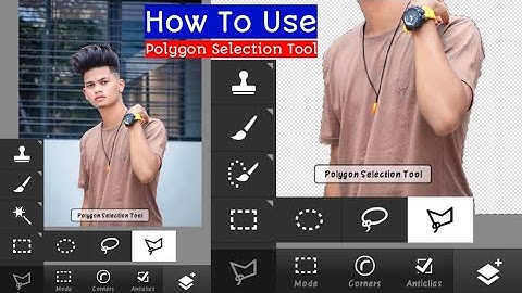 How To Use Polygon Selection Tool In Mobile in PS Touch | PS Touch Tutorial Polygon Selection Tool