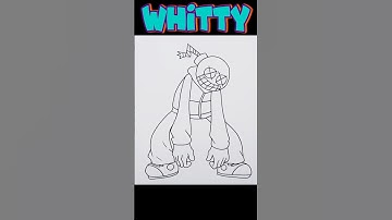 Drawing Whitty | FRIDAY NIGHT FUNKIN #shorts #fridaynightfunkin #fnf #drawing #art