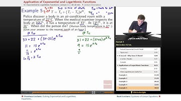 Precalculus - Application of Exponential and Logarithmic Functions