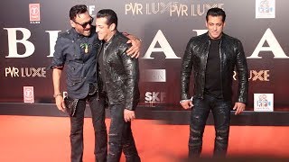 Salman Khan's MACHO ENTRY In Front Of Jacky Shroff At Bharat Movie GRAND PREMIERE
