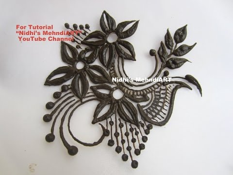 Beautiful Flowery Henna Mehndi Design Patch Tattoo Tutorial Youtube