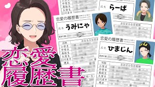 ニート部メンバー全員に恋愛履歴書診断をやらせたら悲惨な結果に終わってしまいました