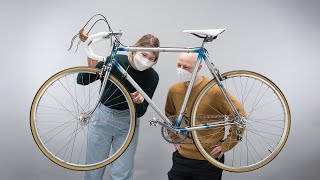 Vintage Campagnolo Record Rennrad - restauriert von der Universität für angewandte Kunst in Wien