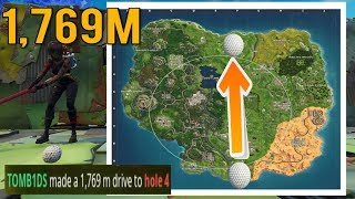 1,769M GOLF SHOT! WORLD RECORD Longest Golf Shot In Fortnite!