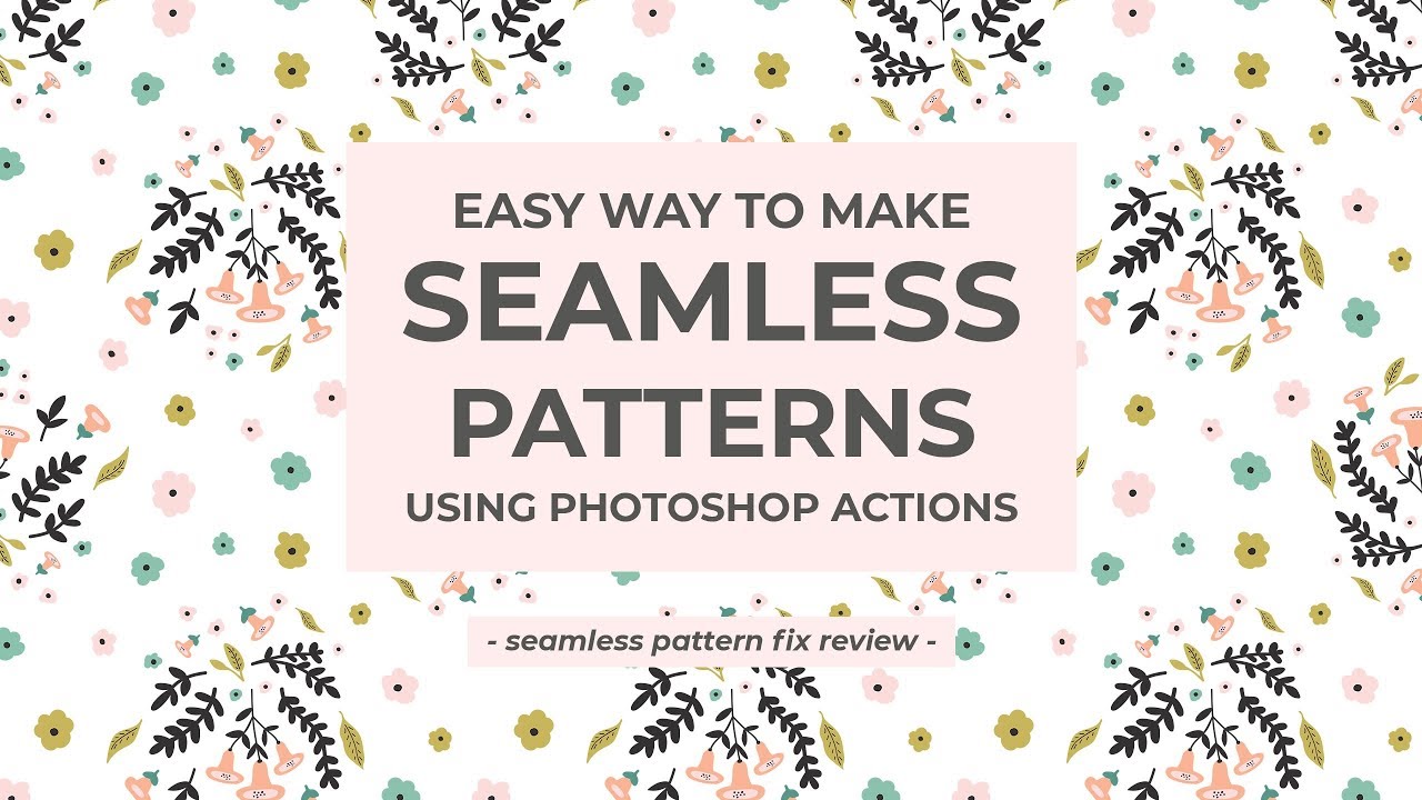 How To Make A Seamless Pattern In Photoshop Youtube