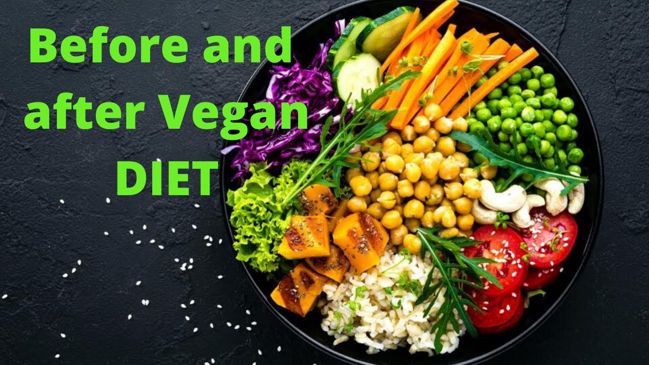 Before and after vegan diet - YouTube