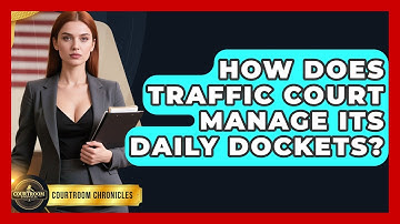 How Does Traffic Court Manage Its Daily Dockets? - Courtroom Chronicles