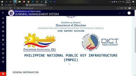 Uploading PNPKI Application Form thru DepEd LMS