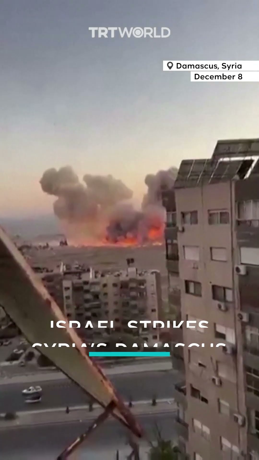 Israel strikes Syria’s capital Damascus after regime falls