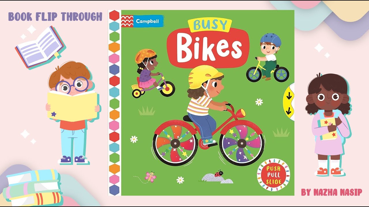 英語絵本 Cambell Busyシリーズ22冊 Campbell Busy Bikes - YouTube