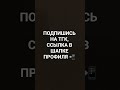 ПОДПИШИСЬ НА ТГК, ССЫЛКА В ШАПКЕ ПРОФИЛЯ 📲