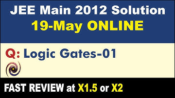 JEE Main 2012 Physics Solutions | Logic Gates-01