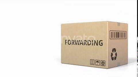 FORWARDING Text on a Warehouse Carton | Motion Graphics - Envato elements
