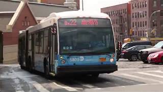 2011 Novabus Lfsa On The Bx22 At Kingsbridge Road And Grand Concourse