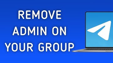 How To Remove Admin On Your Group On Telegram App On PC (New Update)