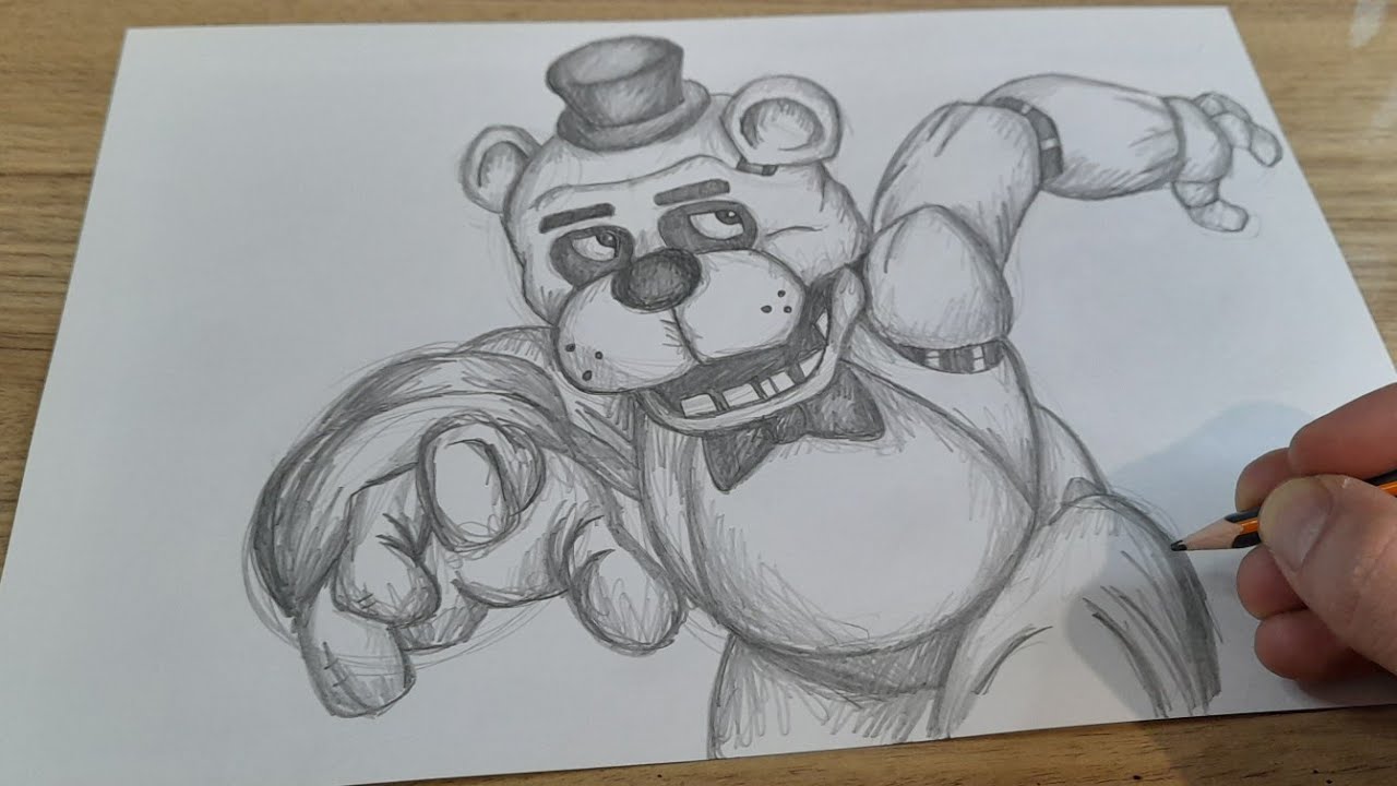 COMO DESENHAR FREDDY FIVE NIGHT AT FREDDYS 