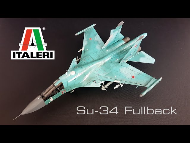 Su-34 Fullback Сухой Cy-34 with Resin parts FULL BUILD VIDEO
