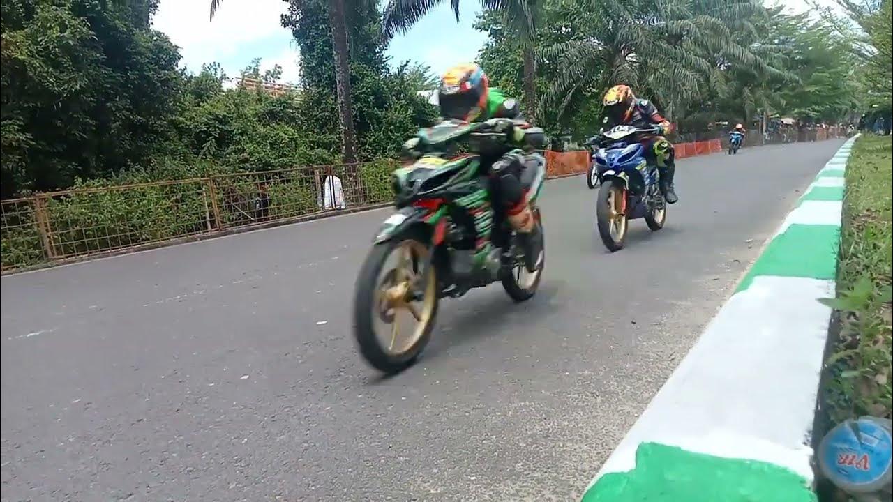 road race kelas mp6 jupiter z1 menjuarai di muaro bulian jambi - YouTube
