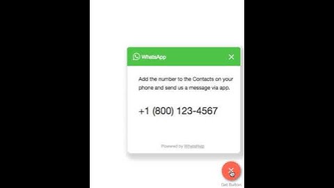 Facebook and WhatsApp chat widget for website