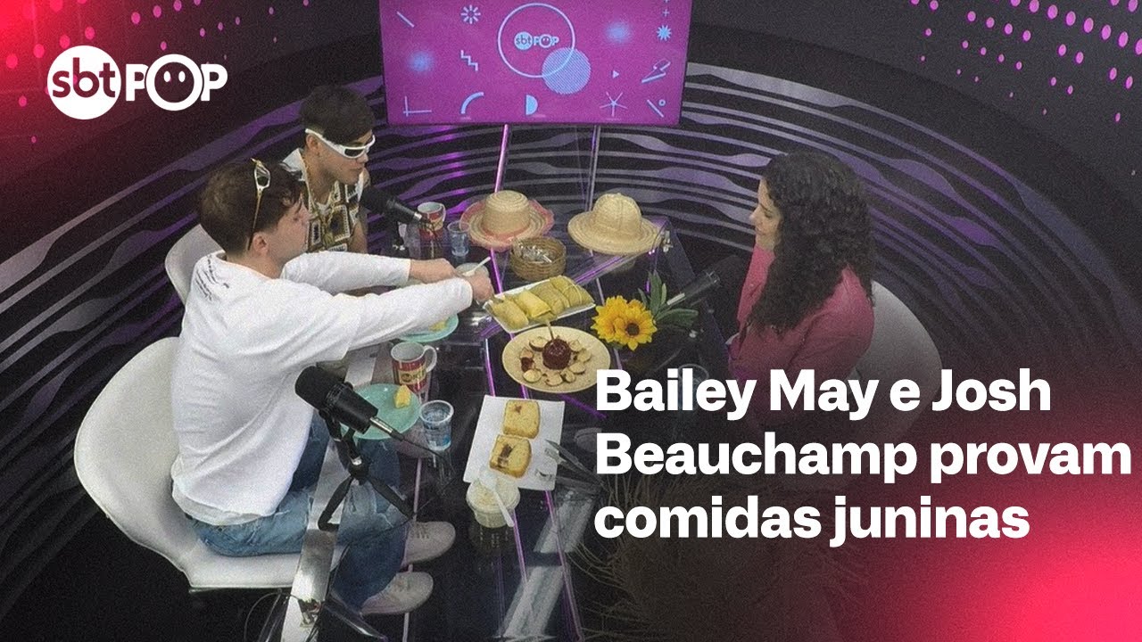 Bailey May e Josh Beauchamp provam comidas típicas de Festa Junina | SBT POP
