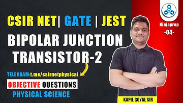 CSIR NET 2024 | BJT Questions-2 | Electronics practice Questions | GATE | JEST 2025 Physics