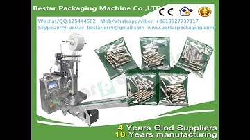 Bestar hardware,screws ,nuts ,bolts ,nail counting and packing machine with two vibration bowls