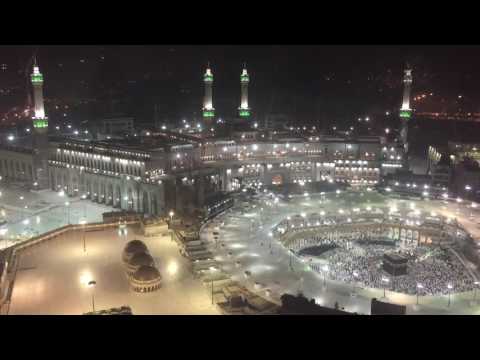 أذان الفجر الأول من اطلالة على مكة ش ر ف ها الله المؤذن المبدع محمد بن أحمد المغربي 