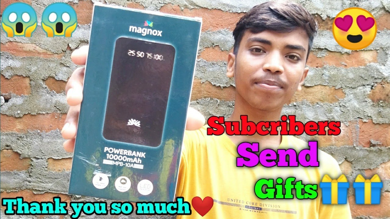 My New Powerbank Subcribers send gift🎁🎁 I am so excited..😍