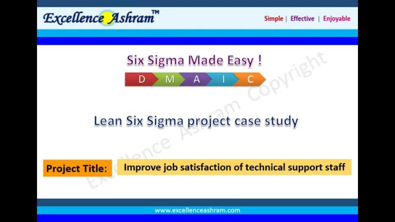 lean six sigma case study interview