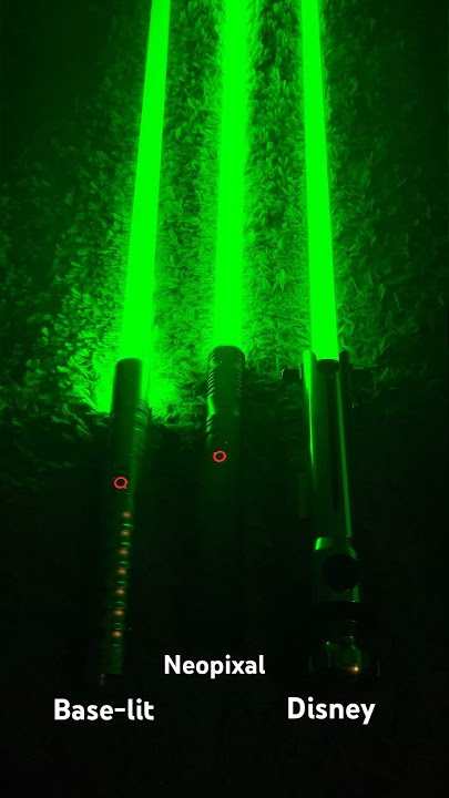 Green Lightsaber Comparison #starwars ￼