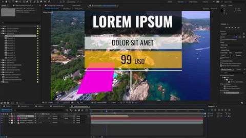 Working with an After Effects template - SPACE TRACKING FOR CALL OUT TITLES