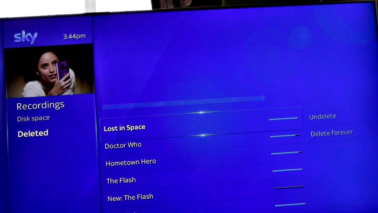 How To Find Deleted Programmes On Sky Q