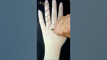 رشمة خفيفة على الاصبح غاية في الروعة نقش حناء سهل Unique Mehndi Henna Art 