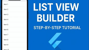 How to create dynamic ListView Builder full tutorial? List View Builder step by step tutorial
