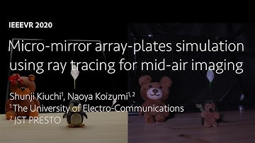 Micro-mirror array-plates simulation using ray tracing for mid-air imaging