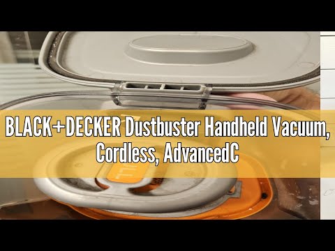 BLACK+DECKER Dustbuster Handheld Vacuum, Cordless, AdvancedClean+, White  (HHVK320J10)