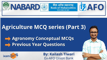 BOM AFO 2021 | Agronomy conceptual MCQs | Previous Year Questions Part 3 | By Kailash Tiwari