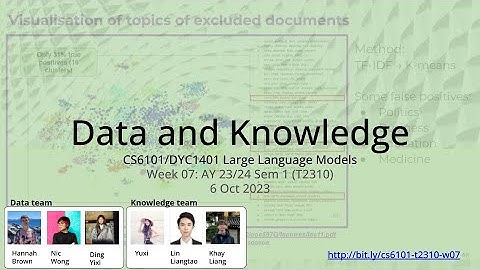 07: Data and Knowledge – Large Language Models (NUS CS6101 NUS.WING)