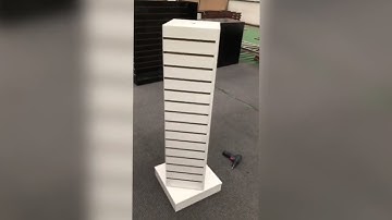 SW808 Rotating Slatwall Panel Display Gondola Assembly Guide - Bethel Shopfitting World